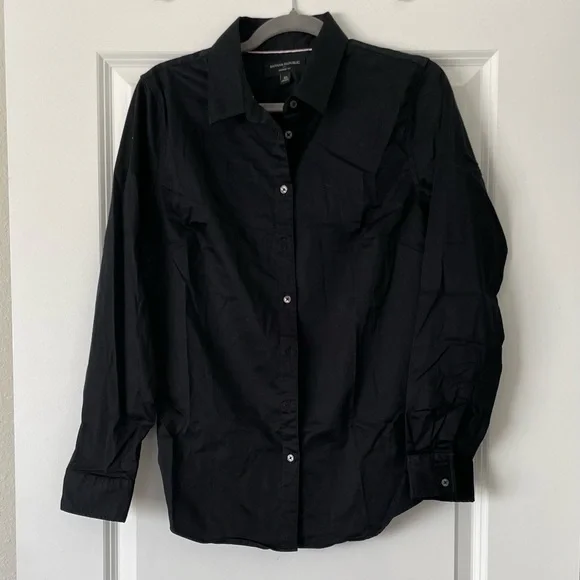 Banana Republic | Tops | Banana Republic Tailored Black Button Down Shirt |  Poshmark